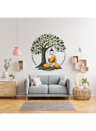 CreativeEdge Gautam Buddha Sitting Under a Tree Multicolor Decorative Wall Sticker (76 Cm x 64 Cm) - pzsku/Z4CB6F8DBC16EBCAD5C20Z/45/_/1742063511/f14e40e9-5c63-4ff0-ad7f-d15dd7447ac6