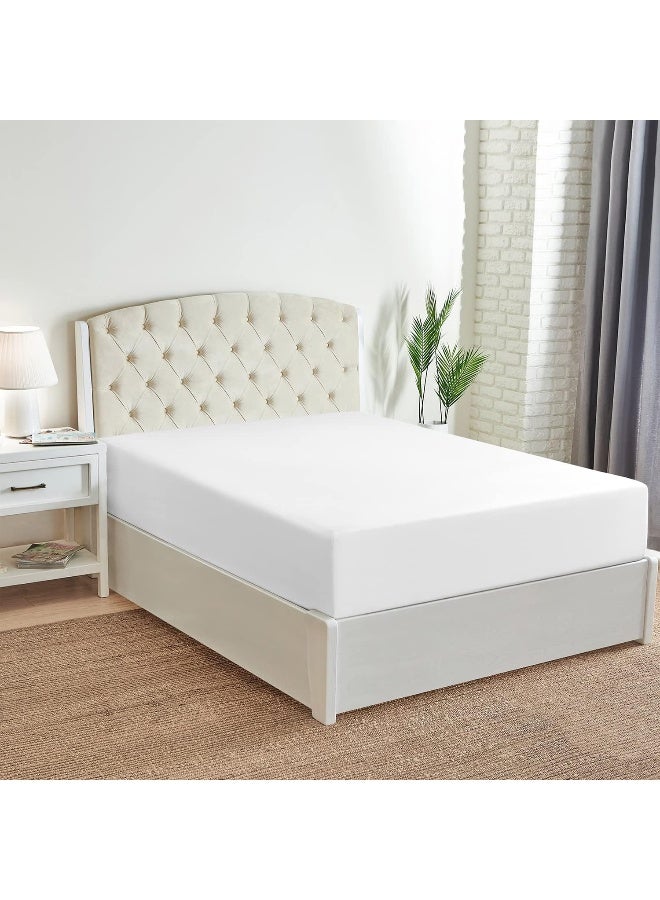 Mellanni King Fitted Sheet  Iconic Collection Bedding Sheets with up to 16 inch Deep Pocket  Soft  Cooling  Fade  Stain Resistant  1 PC King White - Image 2