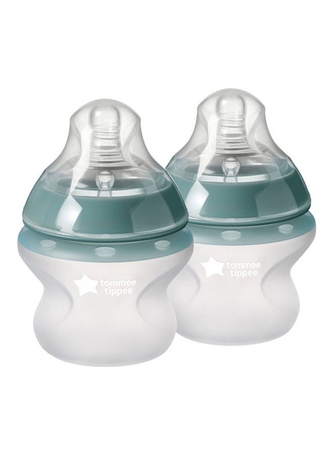 tommee tippee Pack Of 2 Closer To Nature Silicone Baby Bottle - 5Oz, 150 Ml - Image 3
