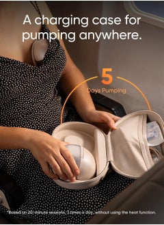 eufy eufy Wearable Breast Pump S1 Pro, Electric Hands-Free Breast Pump with Heating Technology, Portable Charging Case, App-Controlled Smart Rhythm, Hospital-Grade Suction, Leak-Proof and Ultra-Quiet  - Image 3