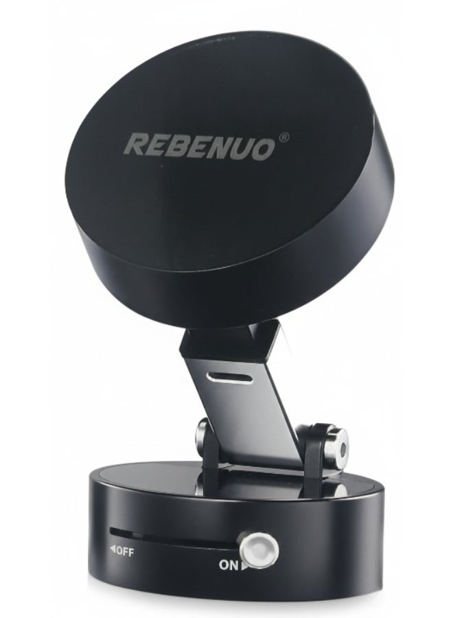 ريبنيو حامل هاتف للسيارة مغناطيسي شفط فراغي من أزوني، حامل هاتف قابل للطي يدور 360 درجة مع قبضة قوية، للاستخدام بدون استخدام اليدين في السيارة، صالة الألعاب الرياضية، المنزل، لهواتف ماج سيف وأجهزة أندرويد - Image 1