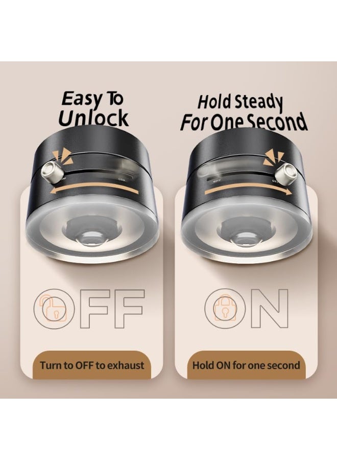 ريبنيو حامل هاتف للسيارة مغناطيسي شفط فراغي من أزوني، حامل هاتف قابل للطي يدور 360 درجة مع قبضة قوية، للاستخدام بدون استخدام اليدين في السيارة، صالة الألعاب الرياضية، المنزل، لهواتف ماج سيف وأجهزة أندرويد - Image 3