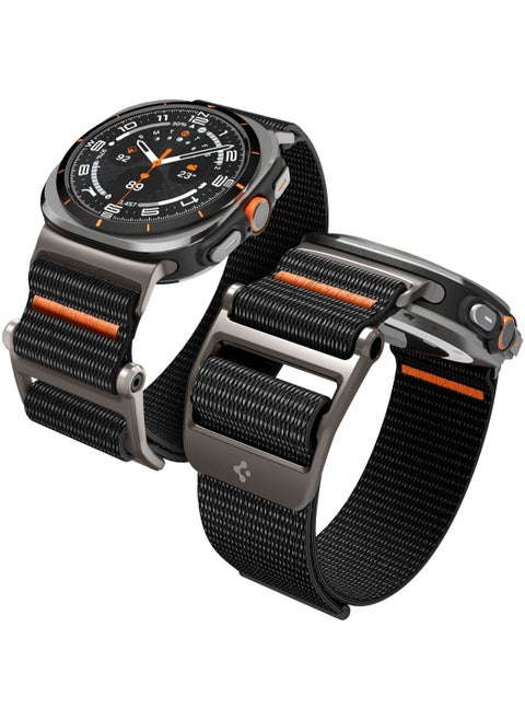 DuraPro Flex Samsung Galaxy Watch ULTRA Band 47mm Adjustable Solo Loop Band Strap (2024) - Black