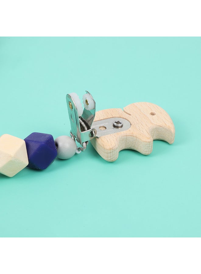 Manufacturer Customized Pacifier Chain Teething Toy Creative Feather Teething Bracelet Two-Piece Set Cartoon Animal Kidsren's Teether-Color:Bird Style-Specification:Pacifier Chain: About 25cm Long Bracelet: About 14cm
