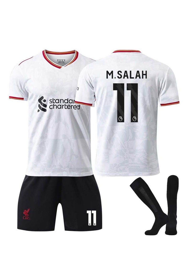Generic - Liverpool 24-25 Third Kit Football Kits M.SALAH #11 Fans Football Jersey/Shorts Socks Gift Set Youth Sizes and Adult - Image 1