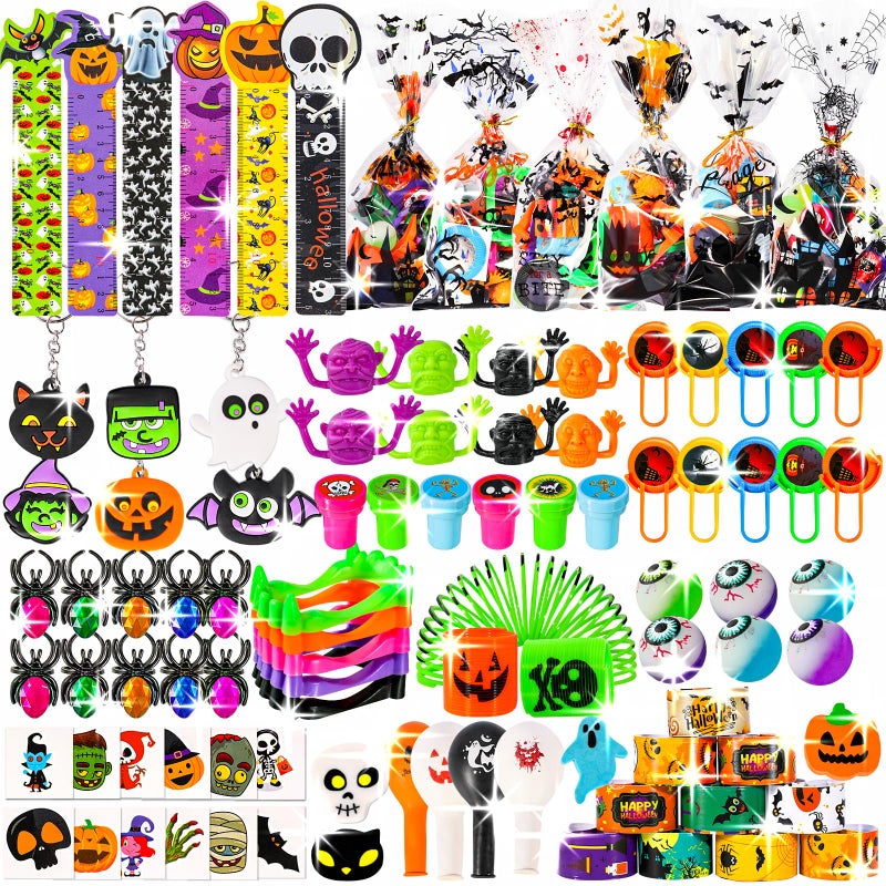 Thuodo 162 PCS Halloween Party Favors for Kids Halloween Toys Bulk Trick or Treat Goodie Bag Fillers Holiday Party Supplies School Classroom Prizes Carnival Gifts - Image 2