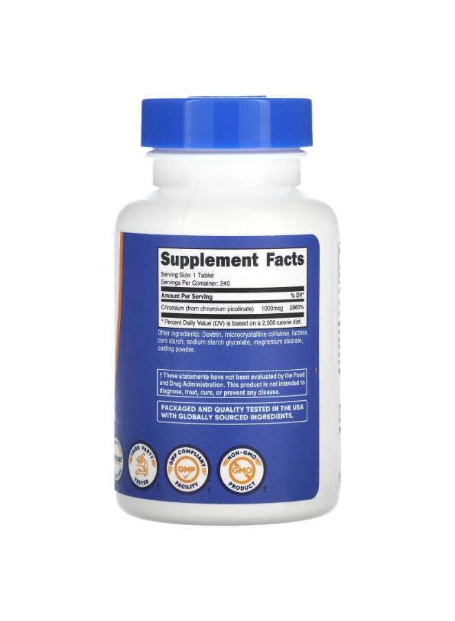 نوتريكوست، بيكولينات الكروم، 1000 ميكروغرام، 240 قرصًا - Image 2