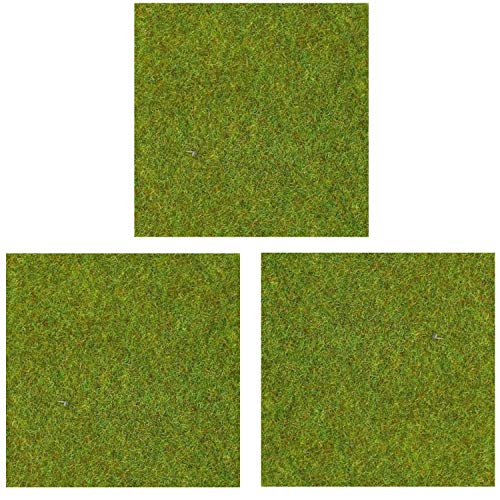 OrgMemory Model Grass Mat, (3pcs, 20"x20"), Model Railway Scenery for Model Scenery - Image 1