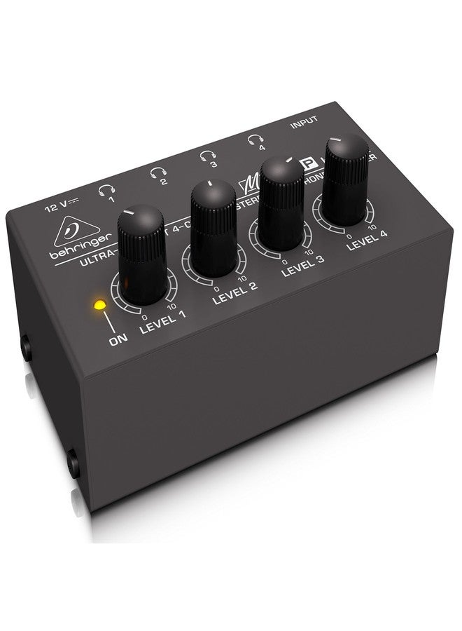 Behringer MICROAMP HA400 Ultra-Compact 4 Channel Stereo Headphone Amplifier - Image 3