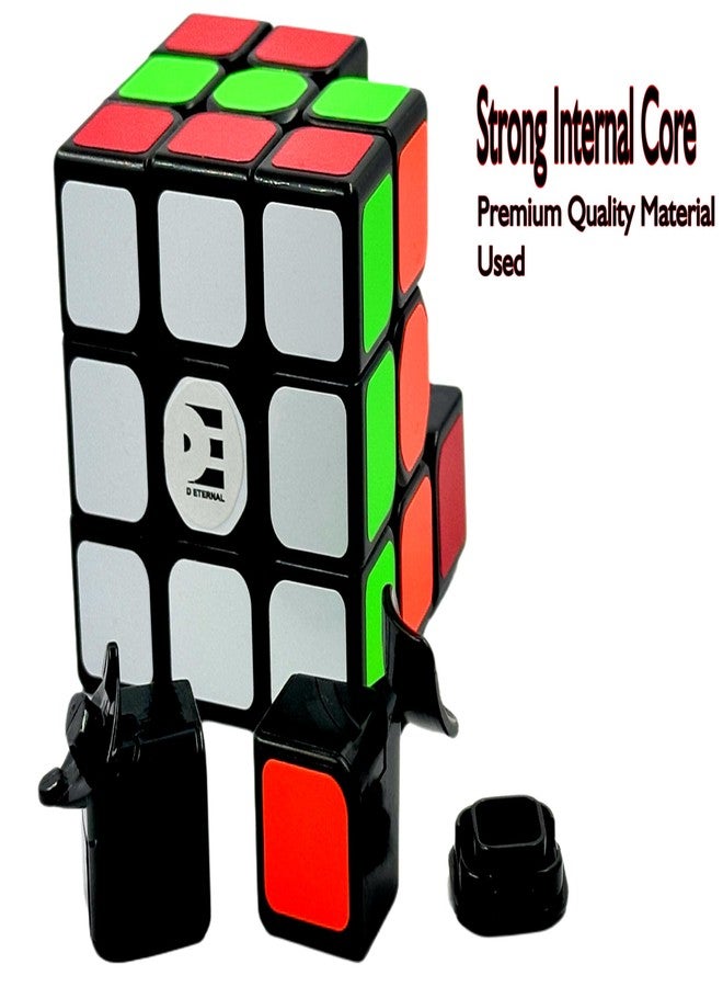 D ETERNAL Magnity Pro Magnetic 3M Cube 3x3 (Magnetic) Stickerless Magic Speed Magnet Cube Puzzle Game (Magnity PRO 3x3 Black) - Image 4