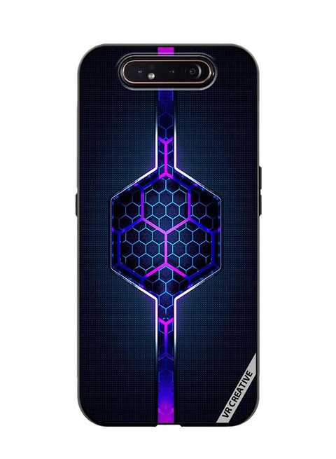 Protective Case Cover For Samsung Galaxy A80 Abstract Design Multicolour