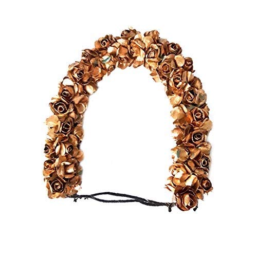 Rapidsflow® Bun Decoration With Gajra For Hair + Hair Donut + Juda Pins For Women And Girls (Golden) - Image 1