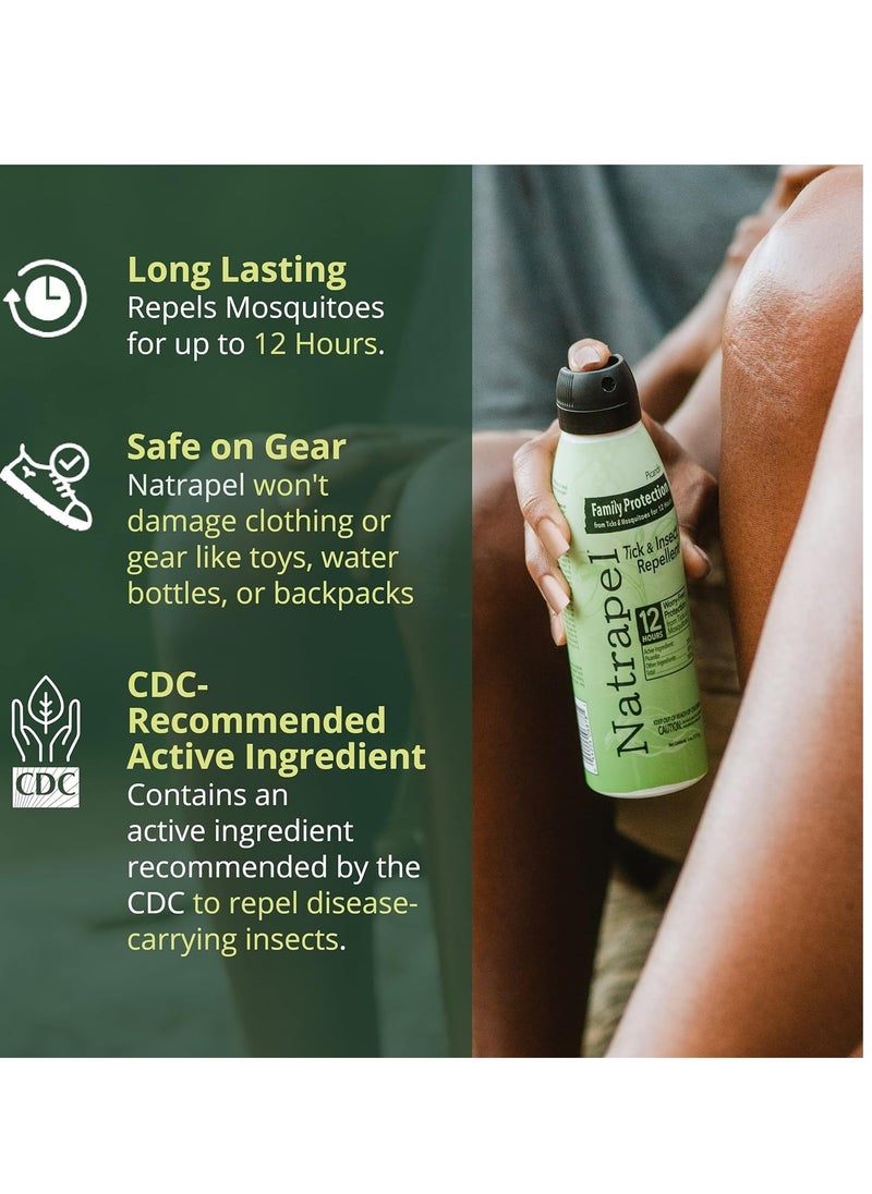 Natrapel Natrapel Tick & Insect Repellent Eco-Spray - Bug Spray with 20% Picaridin - Family Protection Against Mosquitoes, Ticks & More - Up to 12 Hours of Protection - 6 oz (2 Pack)  - Image 3