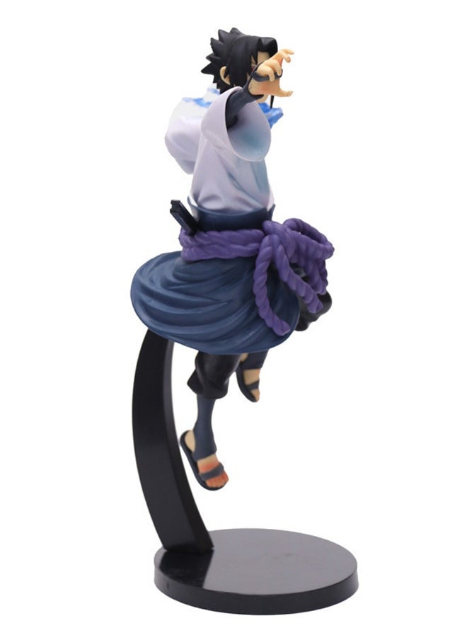 Naruto Sasuke Action Figure Decorative Resin Sculpture Home Decor Statue, Art Figurine Home Ornament Decoration for Office, Living Room, Bedroom, Book Shelf, TV Cabinet, Desktop  - Image 3
