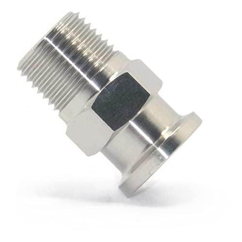 QiiMii 1/2" Tri Clamp Adapter to 1/2" MNPT Thread Ferrule Hexagonal Sanitary Pipe Fitting - Image 3