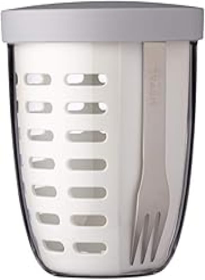 Mepal 107655030600 Fruit & Veggie Pot Ellipse, PCTG/PP, White