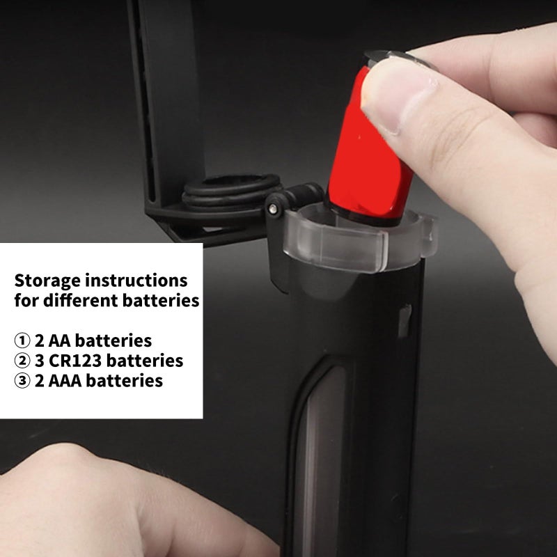 Black Multifunctional Double Storage Case For Lightweight Battery Organizers - Image 4