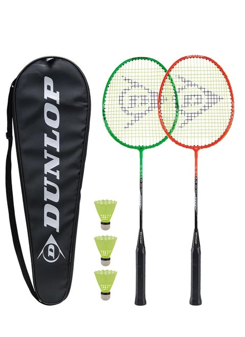 S-Star SSx 2.0 2P Set Green Squash Racket, G6 HD – Dual-Pack, Green, High Control