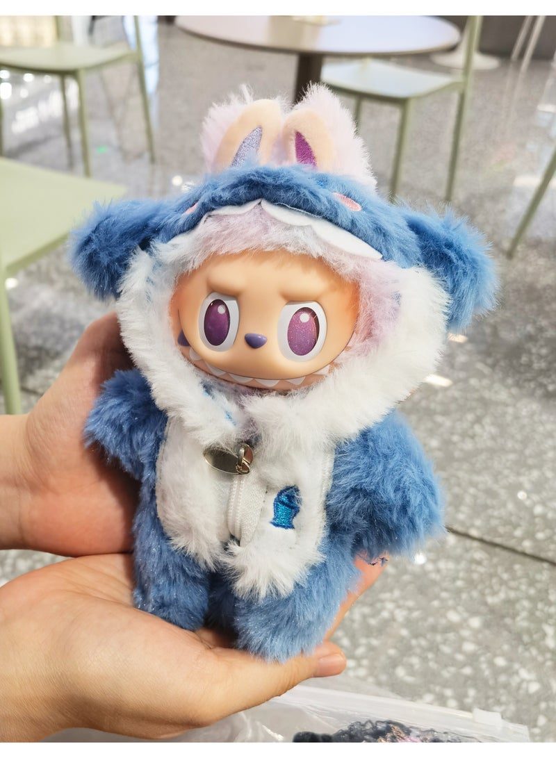 linkship Labubu Doll Clothes, Interchangeable Outfit Set for 17cm Hanging Plush, Stylish & Durable Apparel for 1st/2nd/3rd Gen Collection - Image 1