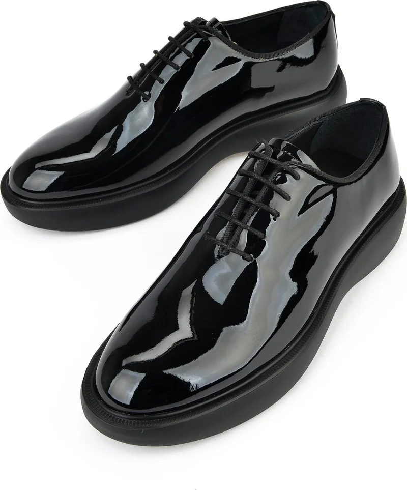 Ziya Men's Vegan Leather Shoes 1511023Z70906 Black