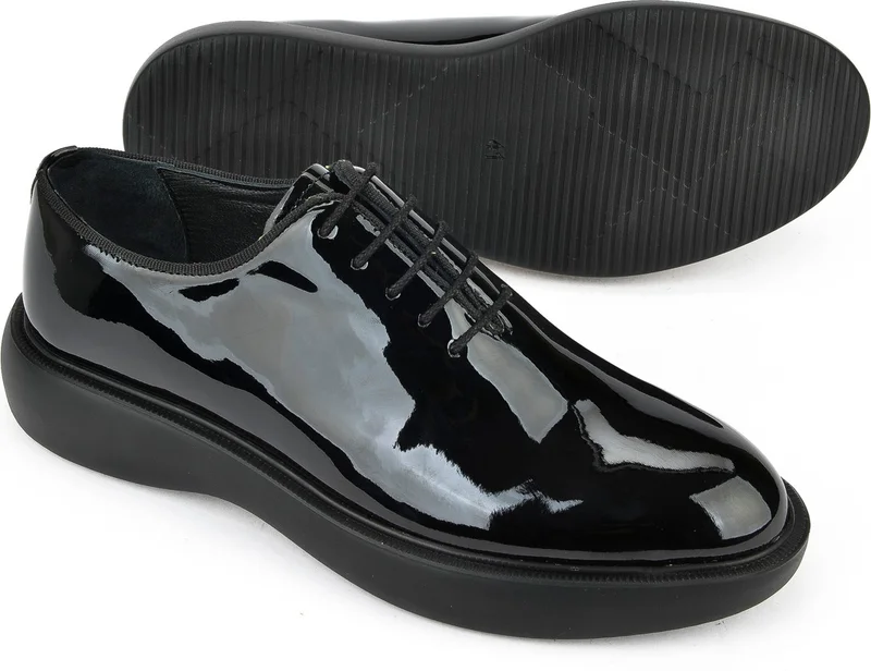 Ziya Men's Vegan Leather Shoes 1511023Z70906 Black