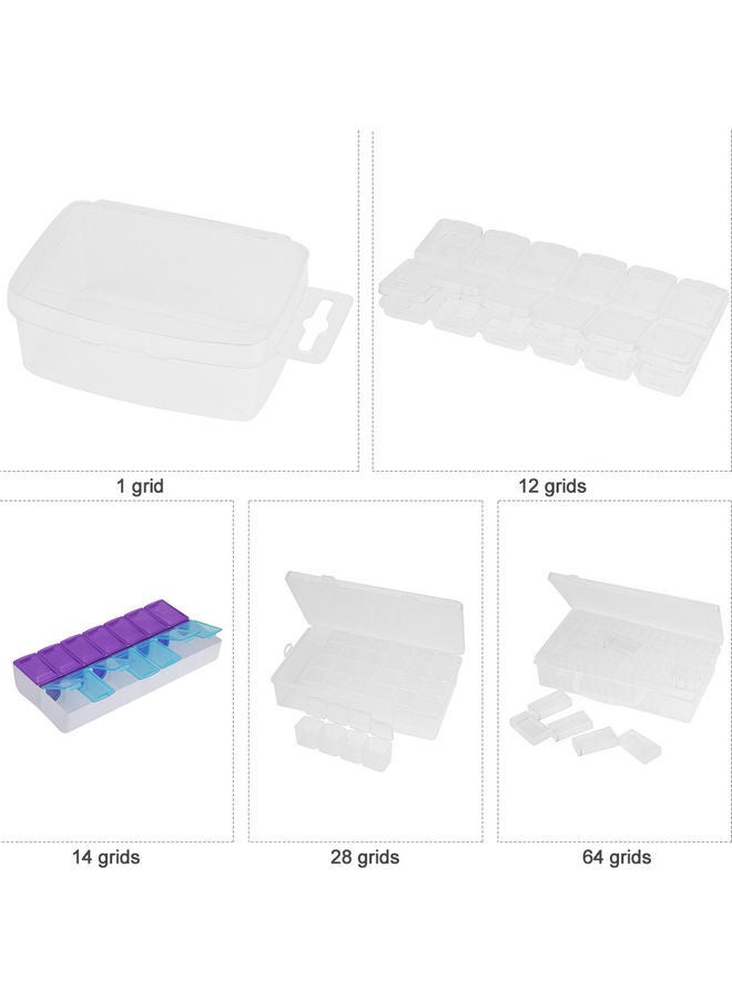 NIBEMINENT 64-Grid Wax Peel Storage Box White 21.5x5.5x12cm - Image 5