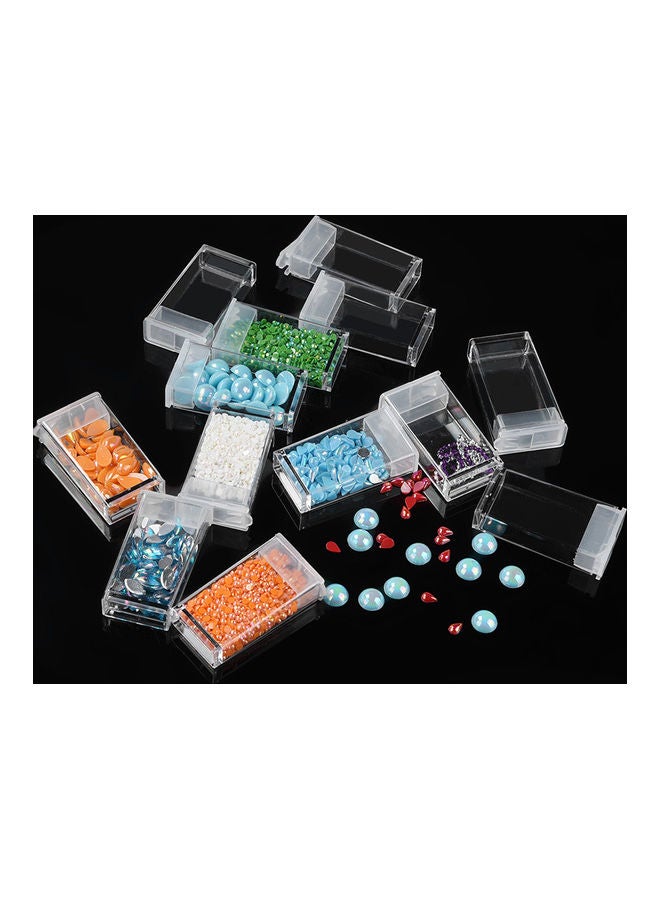 NIBEMINENT 64-Grid Wax Peel Storage Box White 21.5x5.5x12cm - Image 4