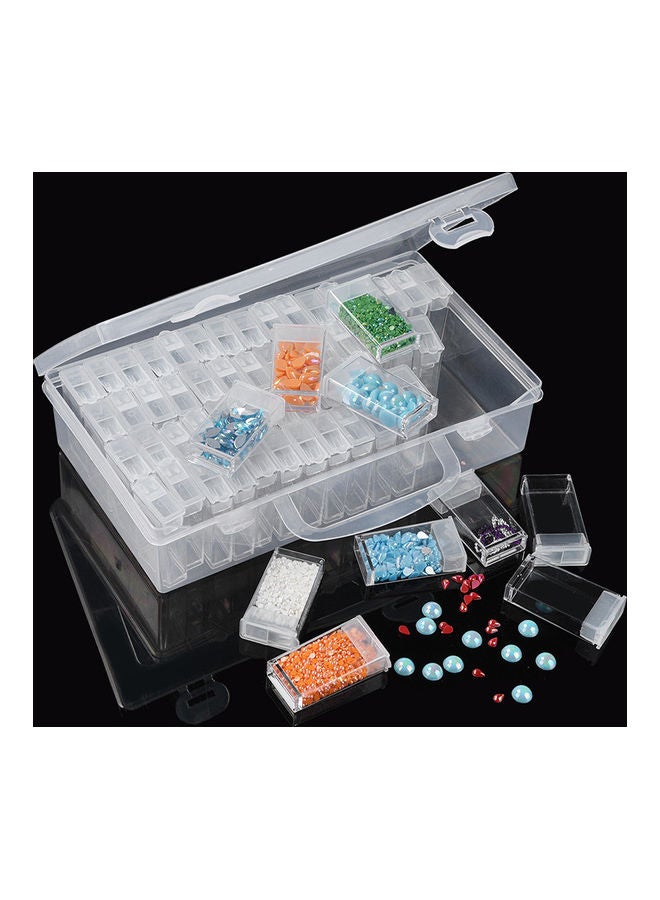 NIBEMINENT 64-Grid Wax Peel Storage Box White 21.5x5.5x12cm - Image 2