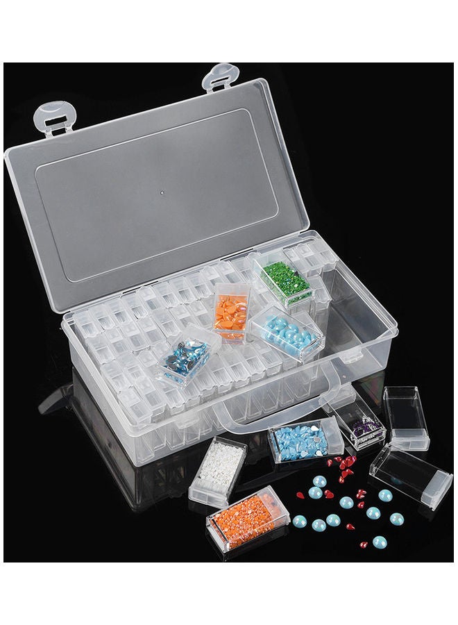 NIBEMINENT 64-Grid Wax Peel Storage Box White 21.5x5.5x12cm - Image 3