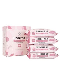 The Honest Company The Honest Company Nourish + Cleanse Naturally Scented Wipes | Cleansing Multi-Tasking Wipes | 99% Water, Plant-Based, Hypoallergenic | Sweet Almond, 240 Count  - Image 1