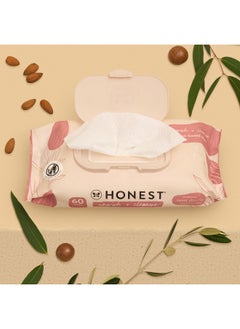 The Honest Company The Honest Company Nourish + Cleanse Naturally Scented Wipes | Cleansing Multi-Tasking Wipes | 99% Water, Plant-Based, Hypoallergenic | Sweet Almond, 240 Count  - Image 2