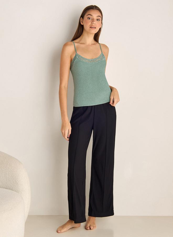 Splash FAV Lace Trim Textured Camisole - Image 2