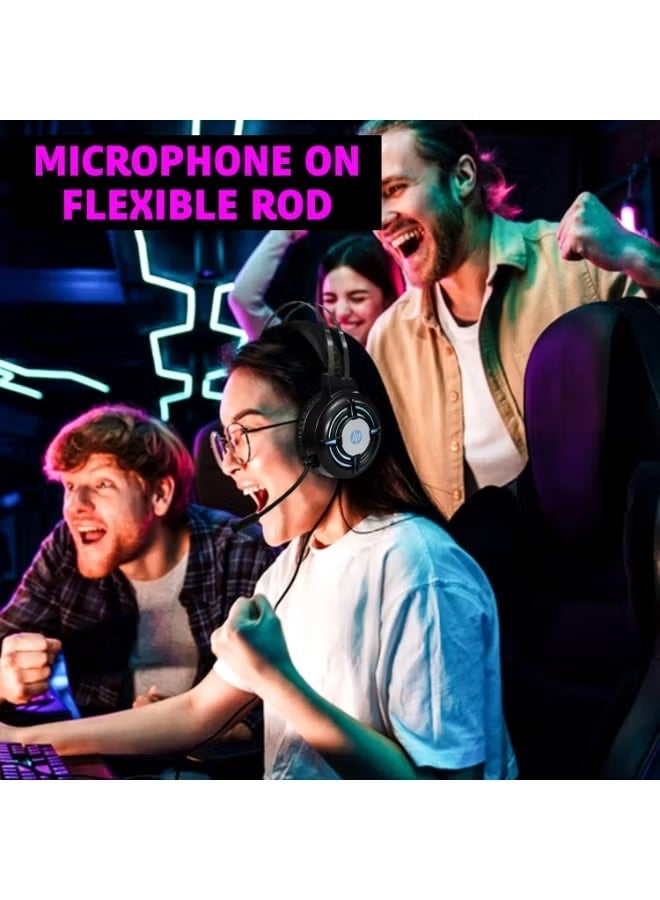 مجموعة الألعاب الاحترافية المتكاملة 4 في 1 - كيبورد وماوس سلكي بإضاءة RGB - سماعة ألعاب ستيريو وماوس باد - باقة ألعاب شاملة للكمبيوتر وPS4 وPS5 وXbox - Image 3