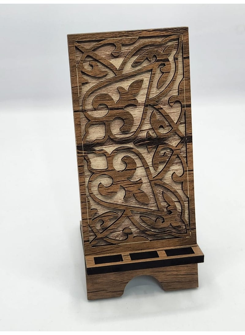 Kipfy Floral Carve Heritage Stand Phone Stand Small  Mobile phone stand – suitable for watching videos, video calls, or hands-free use - Image 2