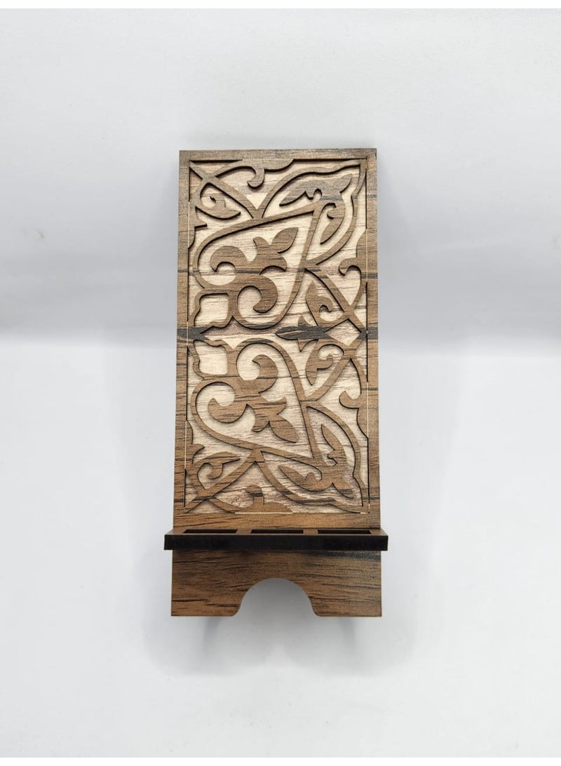 Kipfy Floral Carve Heritage Stand Phone Stand Small  Mobile phone stand – suitable for watching videos, video calls, or hands-free use - Image 3