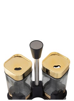 Dania Salt/Pepper Shaker Set of 2 Glass with Stainless Steel  - Image 3