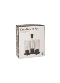 Dania Salt/Pepper Shaker Set of 2 Glass with Stainless Steel  - Image 4