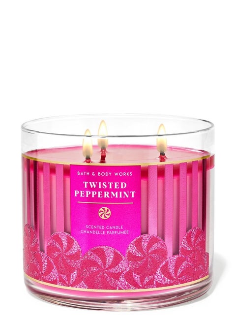 Twisted Peppermint 3-Wick Candle
