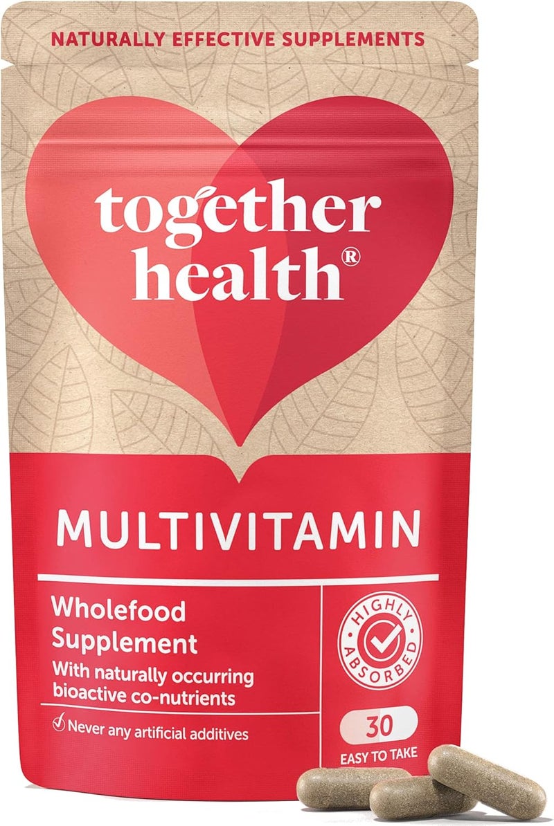 Together Multi VIT Mineral Together Health Everyday Nutrient TopUp 24 Whole Food PlantBased Nutrients Vegan Friendly Made in The UK Pack of 390 Vegecaps - Image 1
