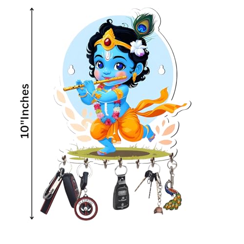 Webelkart Premium Cute Krishna Key Holder for Home/Office Decor/Key Hanger for Wall Decor,Decorative Item for Home (Baby Krishna) - Image 4