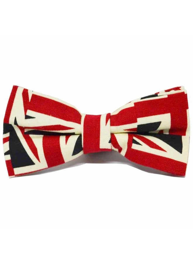King & Priory Union Jack Bow Tie, Mens Bowtie, Great Britain Bow Tie - Image 1