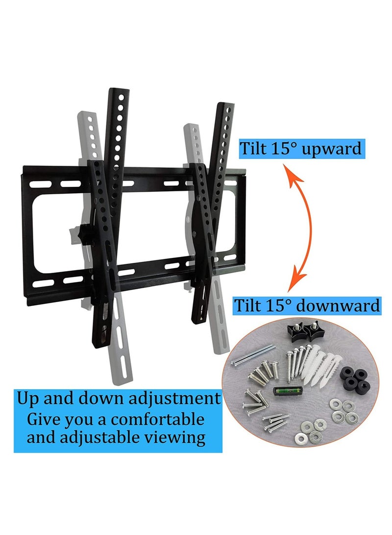 TV Wall Mount Fit for Most 26-55 Inch LED LCD Flat Screen TV up to VESA 400x400mm and 99lbs Loading Capacity with Tilting and Leveling Adjustment (Fit for 26-55 Inch Flat Screen TV) - Image 3