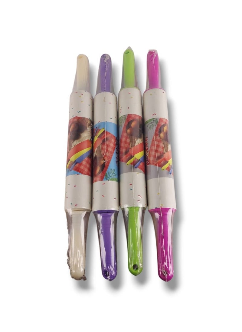 High quality multi-colored dough rolling pin