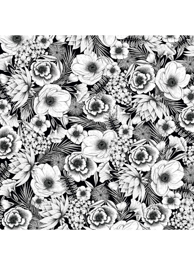 Cricut Infusible Ink Transfer Sheets Pack Of 2 Black Botanicals - Image 2