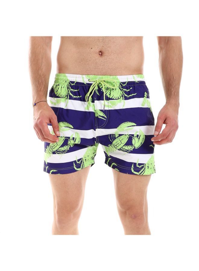 Pavone Stripes & Crabs Elastic Waist -Multicolor  - Image 1