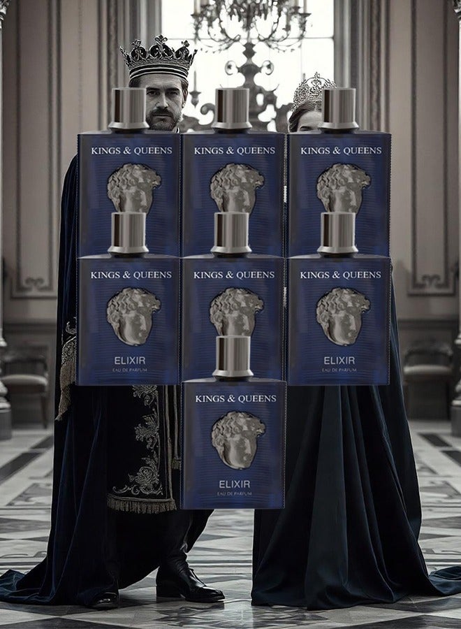 عماران 7 قطع عطر كينجز اند كوينز إليكسير للجنسين 100 مل - Image 1