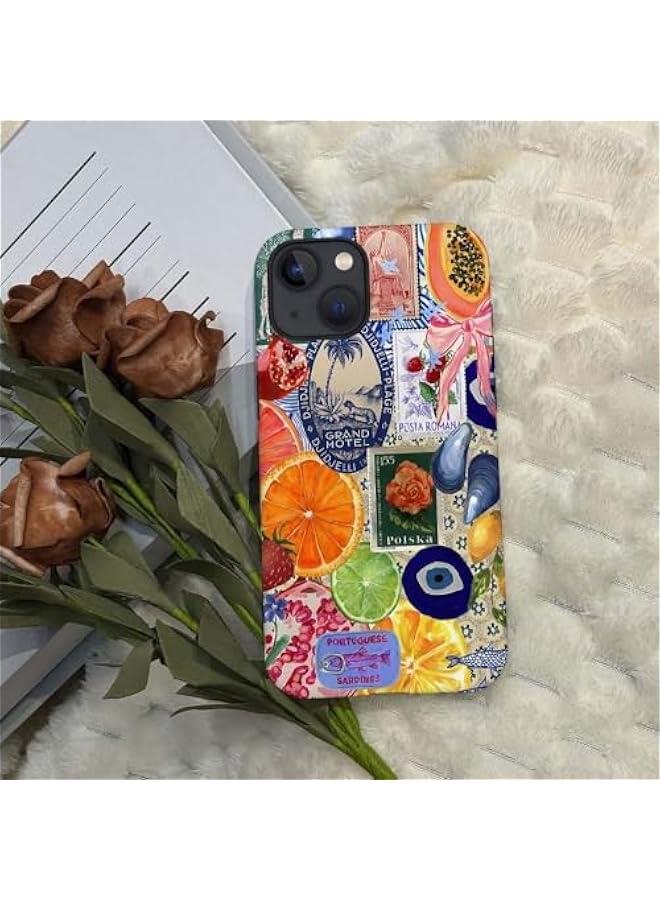 Arabest Compatible with for iPhone 13,Fruit Lemon European Summer Collage Phone Case for Girl Women Boy Men,Scratch Resistant Shockproof Cover Case for iPhone 13 - Image 4