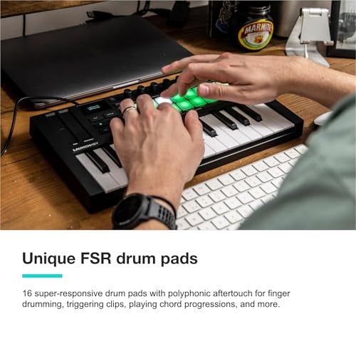 Novation Launchkey Mini 25 MK4 — Portable 25 Mini-Key, USB, MIDI Keyboard Controller with DAW Integration. Chord Mode, Scale Mode, Drum Pads, and Arpeggiator. Includes Music Creation Software Bundle - Image 4