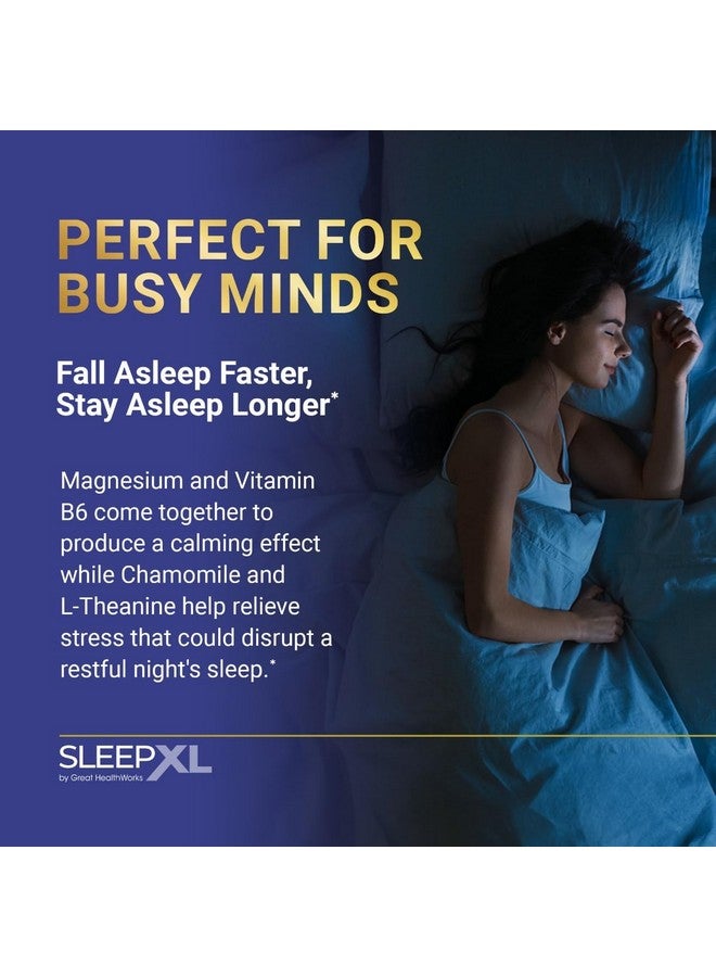 OmegaXL SleepXL Sleep Supplement Non-Habit-Forming Formula - Fall Asleep Faster & Sleep Longer - 5 key ingredients include Melatonin, L-Theanine, Chamomile, Magnesium & Vitamin B6 (60 Capsules, 30 Servings) - Image 4