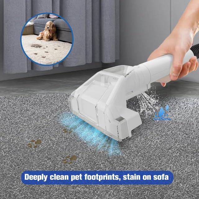 MAPPLE CREATION Spot Stain Carpet Cleaner Portable Lightweight Multi Surfaces Vacuum Cleaner for Sofa Car Seats with Two Water Tank Carpet Cleaner Machine - Image 4
